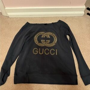 Gucci Black low shoulder Sweatshirt